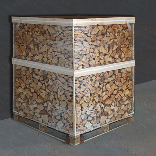 Picture of Bulk Kiln-Dried Birch Logs 2 Cubic Metre  (4 Metres Loose) Crate Nationwide Kerbside Delivery