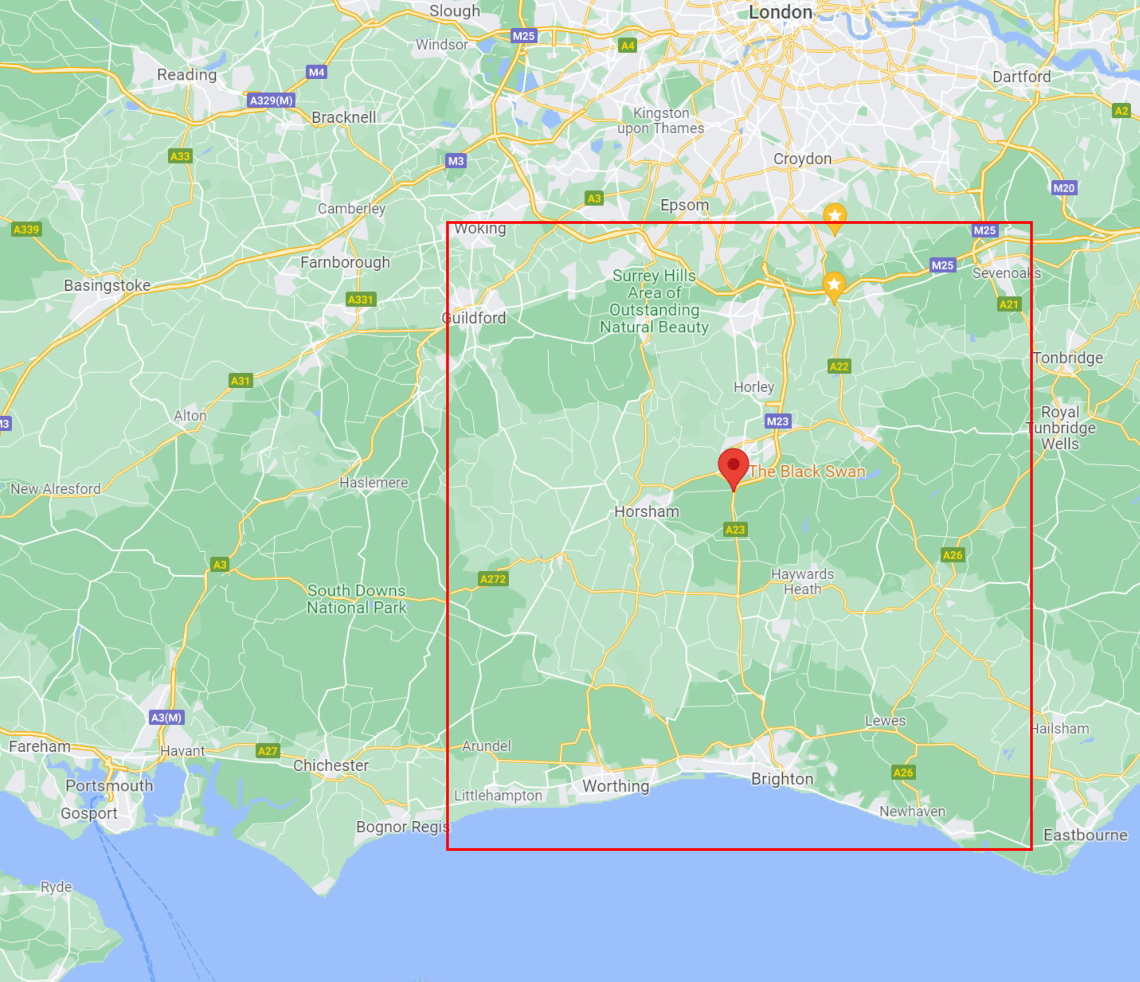Delivery Map for Wheelie Good Wood